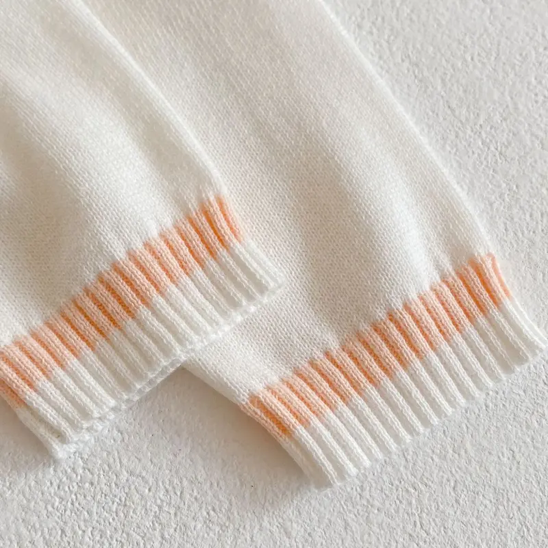 New autumn baby clothing, 0-3 year old baby girl cardigan jacket, pure cotton long sleeved knitted thin sun protection shirt