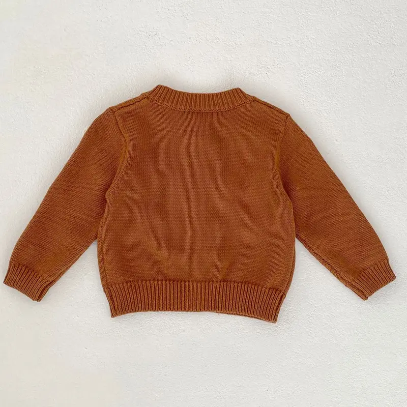 Spring and Autumn New Baby Clothing, 0-3 Year Old Female Baby, Handmade Ball Knitted Cardigan Sweater Coat