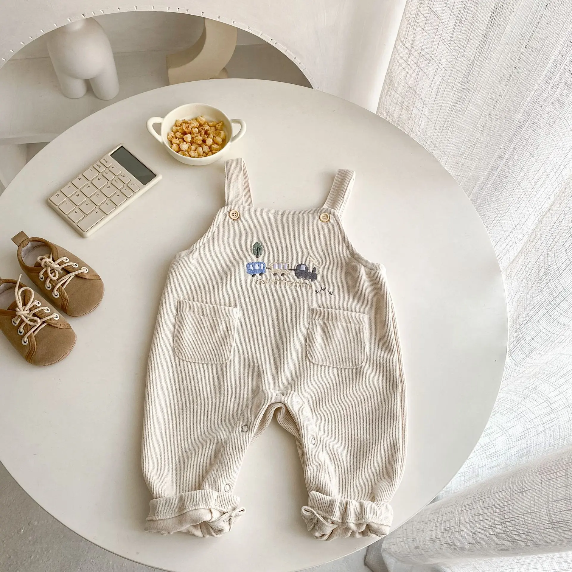 Spring and autumn new baby clothes for 0-3 years old, baby embroidered jumpsuit, striped top, you can choose from single items