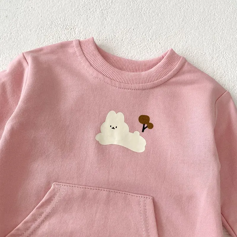 Autumn baby clothing, 0-3 year old female baby, cute printed long sleeved hoodie jumpsuit, hoodie, and climbing suit