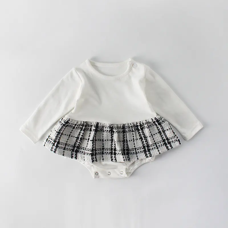 Spring and Autumn New Baby Clothing, 0-3 Year Old Female Baby, Xiaoxiang Princess Style Long Sleeve Top Skirt Two Piece Set