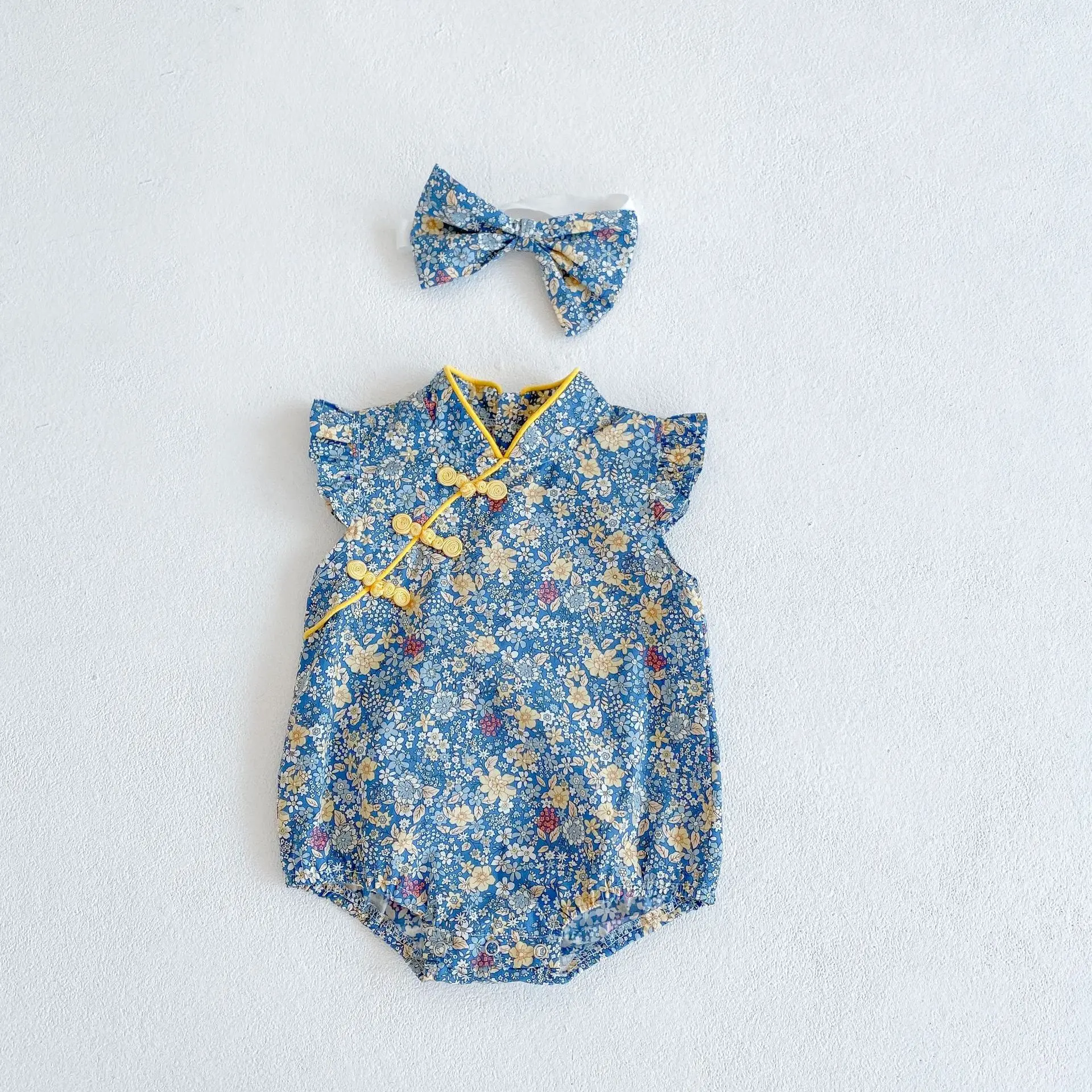 New summer 0-3 year old baby clothes, delicate baby girl clothes, sisters parent-child clothes, dresses, one-piece clothes