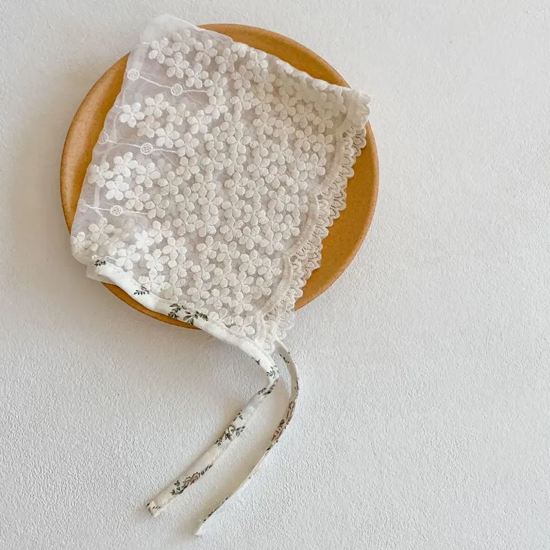 New autumn baby hat, girls aged 0-2, printed jacquard versatile small hat