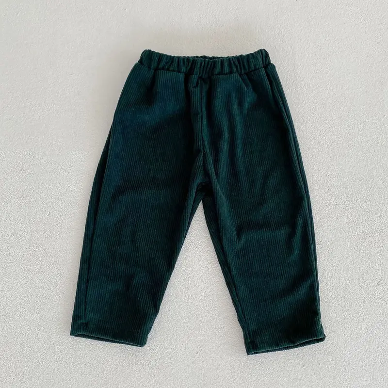 New autumn baby clothing, boys and girls aged 0-6, with a two-piece set of lapel cardigan jacket and corduroy pants