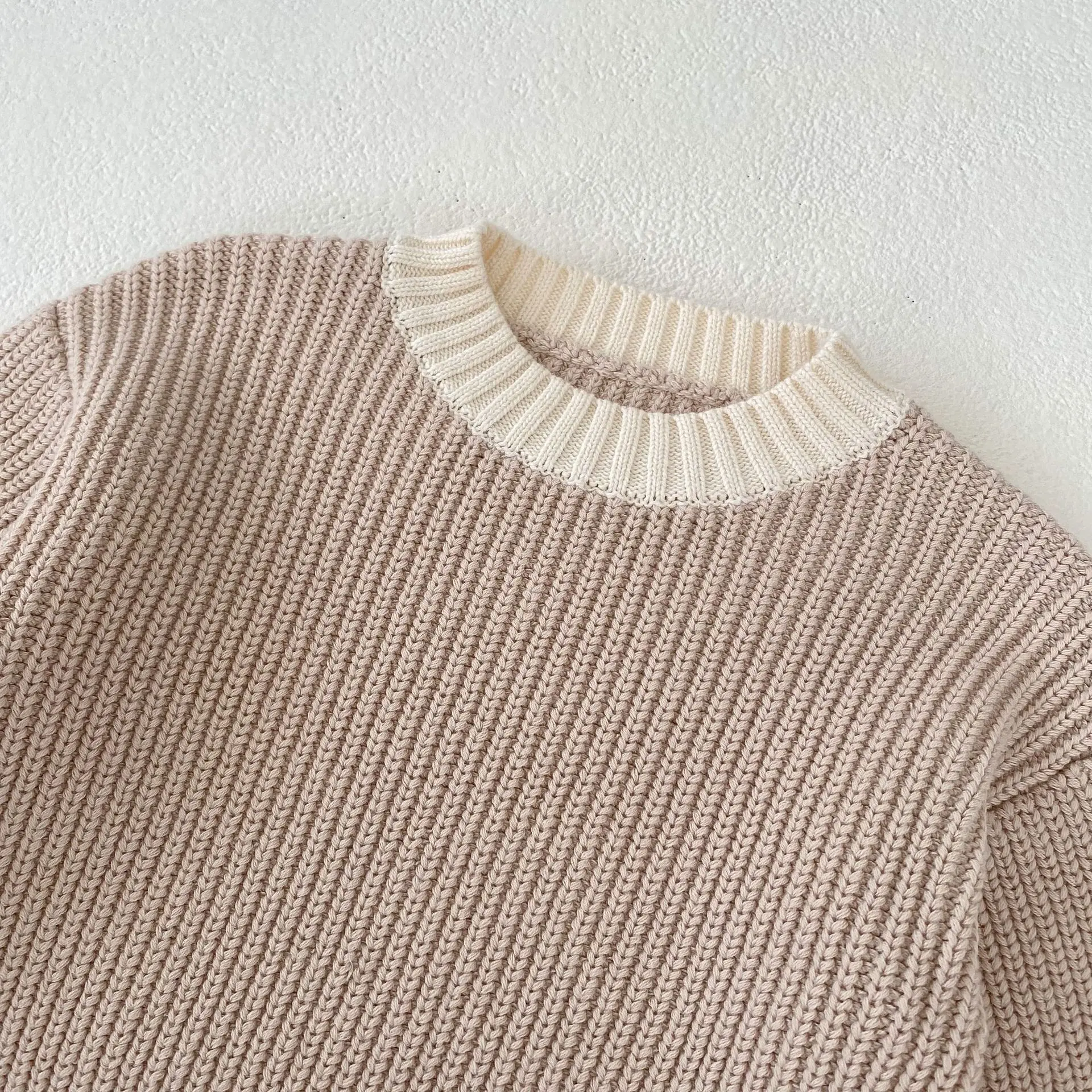 Instagram autumn and winter new fashion single item sweater set for infants and young children 0-3 years old, boys and girls, be
