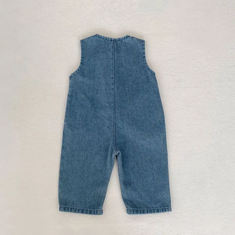 Spring and Autumn New Baby Clothing, 0-3 Year Old Boys and Girls, Fashionable and Versatile Cowboy Tank Top, Long Crawler