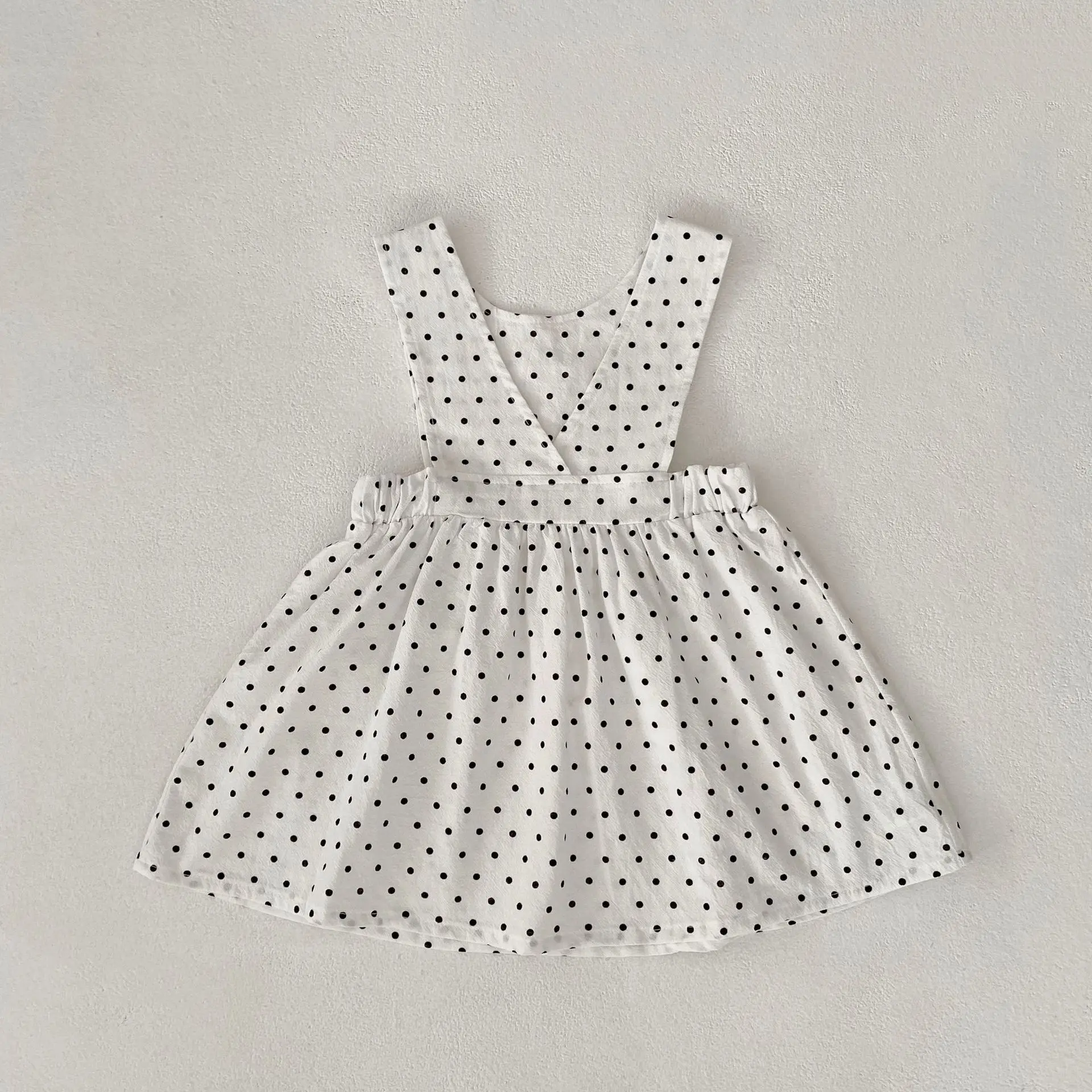 New autumn baby clothing for 0-3 years old, exquisite baby girl fashion polka dot vest skirt, cute dress