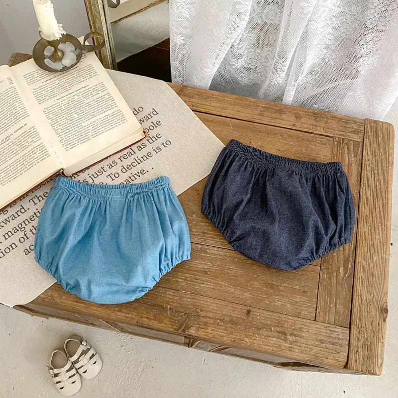 Summer new style baby clothes for 0-3 years old, exquisite baby girl jeans bag pants, all-match bread pants