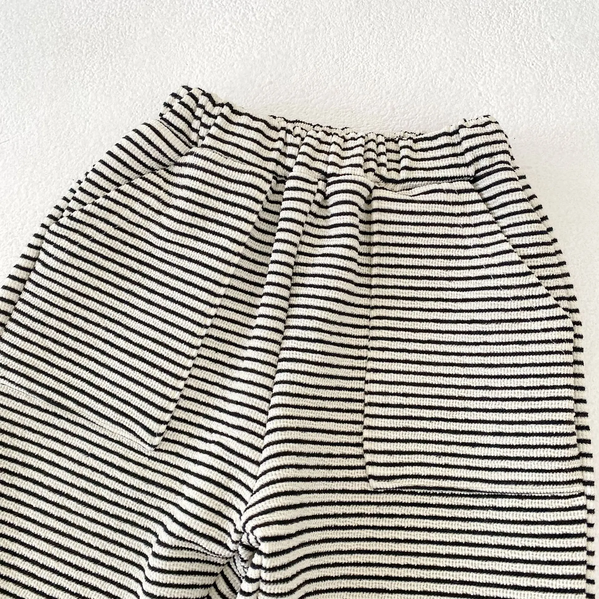 Spring and Autumn New Baby Clothing for 0-3 Years, Boys and Girls Baby Striped Pants, Comfortable Casual Sports Pants