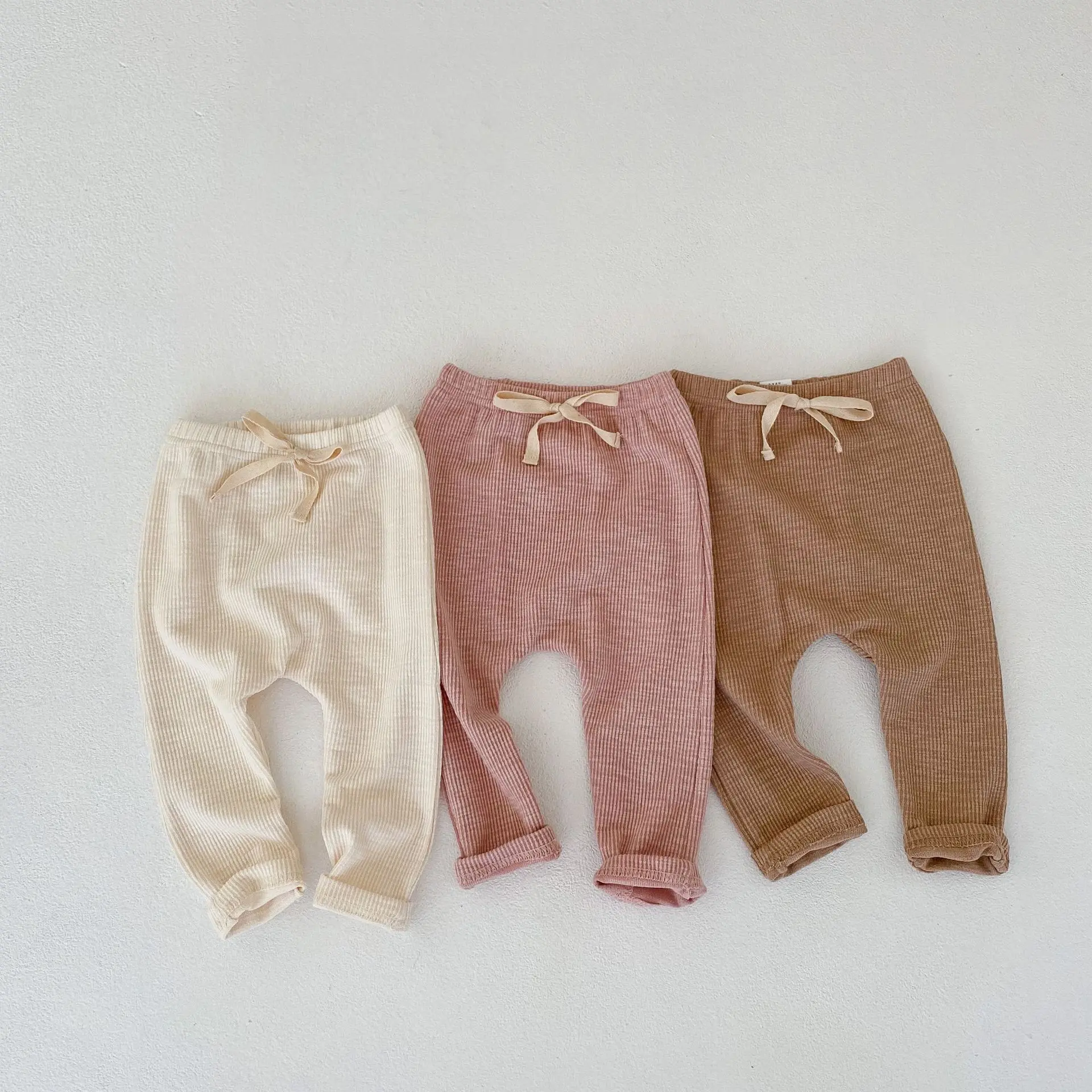 Autumn new 0-3 year old baby clothing, baby boys and girls big PP fashion trend versatile bottom pants