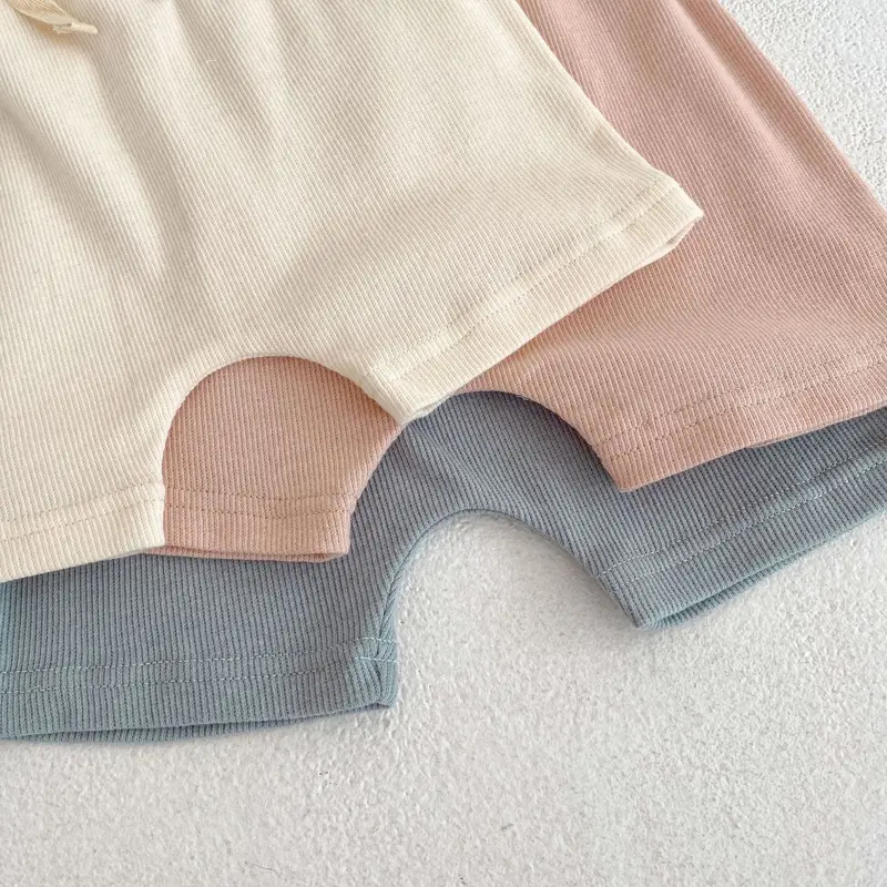 Summer New Baby Underpants, 0-3 Year Old Girl Shorts Big PP Pants Solid Color Versatile Cotton Pants