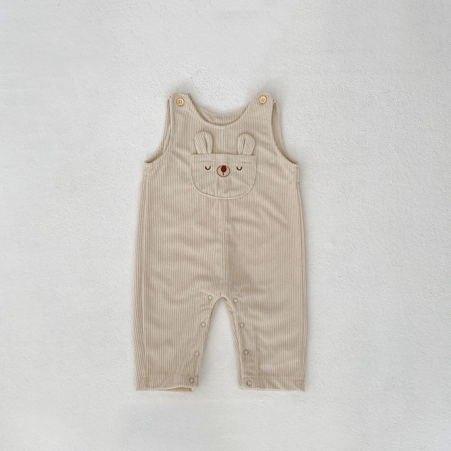 Spring and Autumn new 0-3 year old baby clothing, trendy boys and girls baby corduroy jumpsuit pants