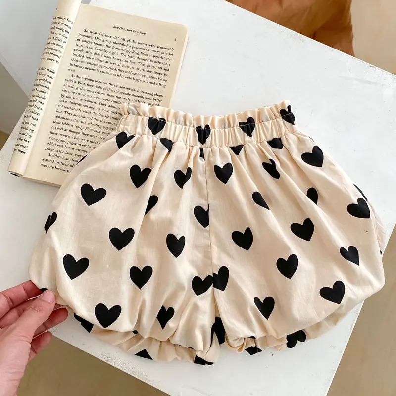 Summer new baby clothing, sleeveless bow double layered suspender top+love pants, 2-piece set for 0-3 year old girls