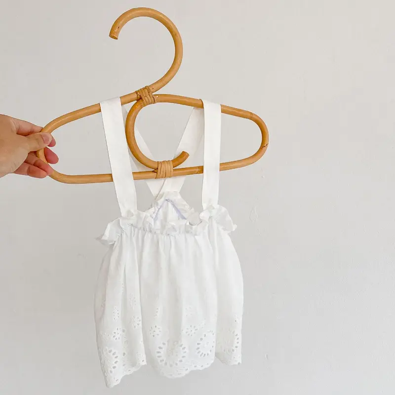 New summer baby clothing, 0-3 year old baby girl floral jumpsuit with suspender skirt set