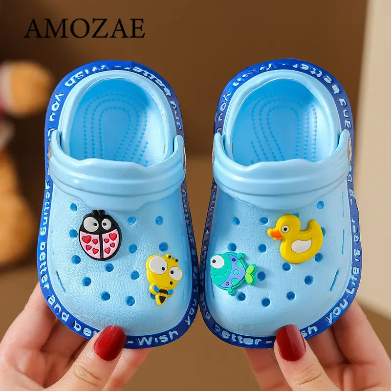 Soft Sole Baby Slippers Summer Children Garden Clogs Shoes Lightweight Breathable Indoor Outdoor Activities Boys Girls Sandals