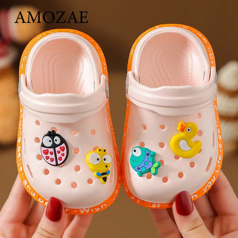 Soft Sole Baby Slippers Summer Children Garden Clogs Shoes Lightweight Breathable Indoor Outdoor Activities Boys Girls Sandals