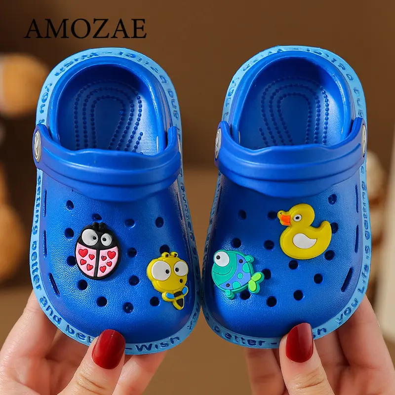 Soft Sole Baby Slippers Summer Children Garden Clogs Shoes Lightweight Breathable Indoor Outdoor Activities Boys Girls Sandals