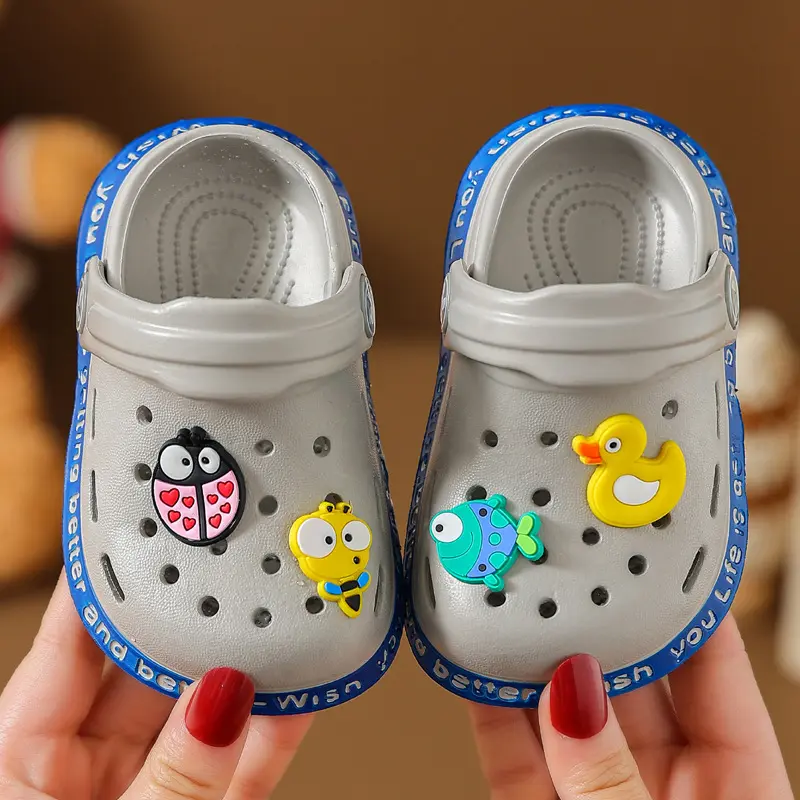 Soft Sole Baby Slippers Summer Children Garden Clogs Shoes Lightweight Breathable Indoor Outdoor Activities Boys Girls Sandals