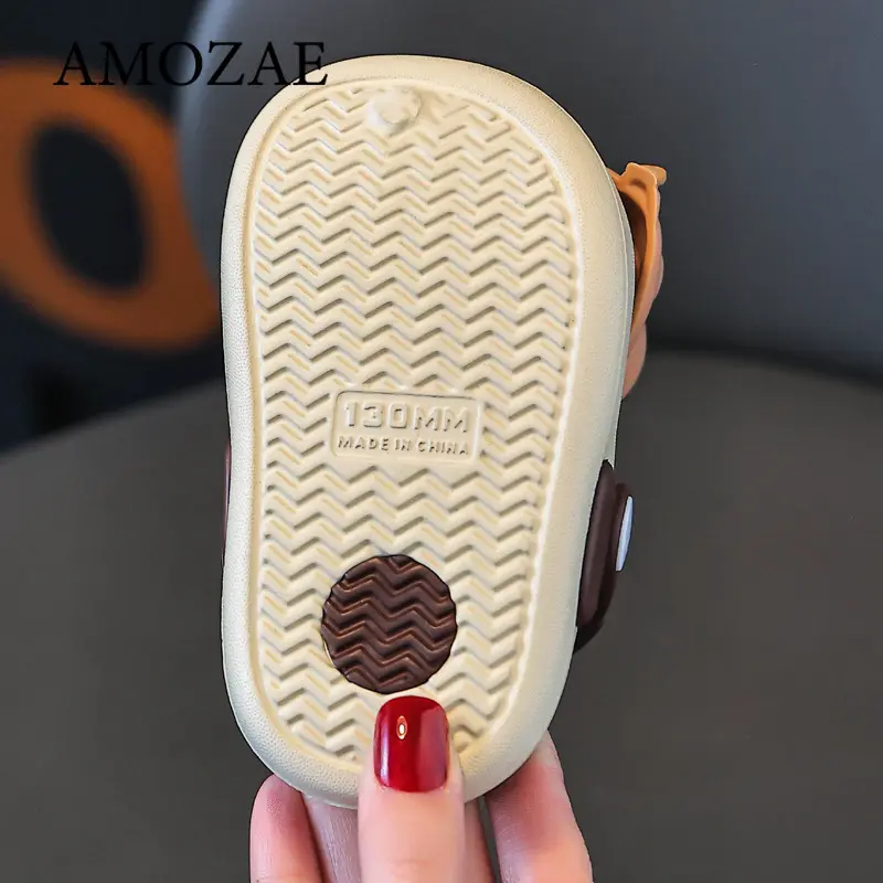 Summer Children's Sandals Soft Bottom Cartoon DIY Cute Baby Boys Girls Slippers EVA Comfortable Anti-slip  Kids Shoes