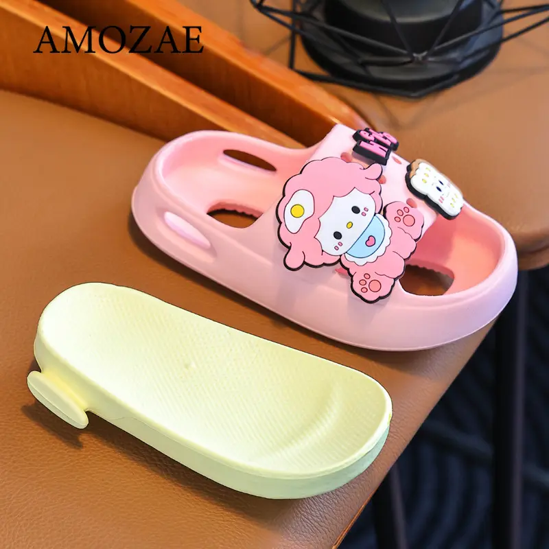 Children Cartoon Cute Versatile Eva Slippers for Boys and Girls Fashionable Double Soft-Soled Non-Slip Sandals