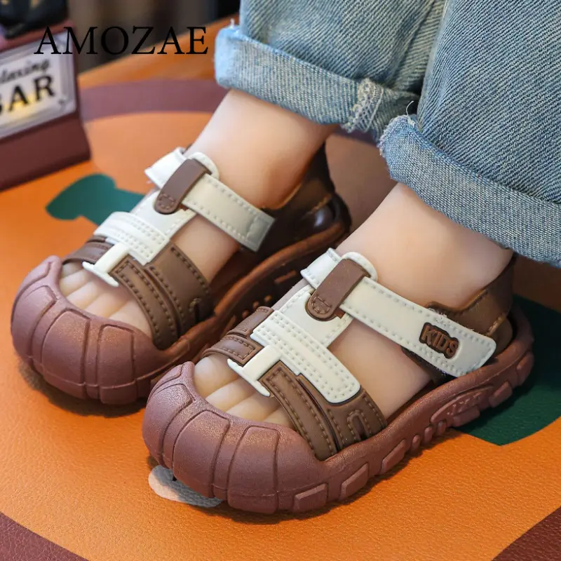Toddler Boys Girls Beach Sandals Kids Summer Quick Dry Non Slip Soles Soft Slipper Children Indoor Outdoor Pool Water Shoes