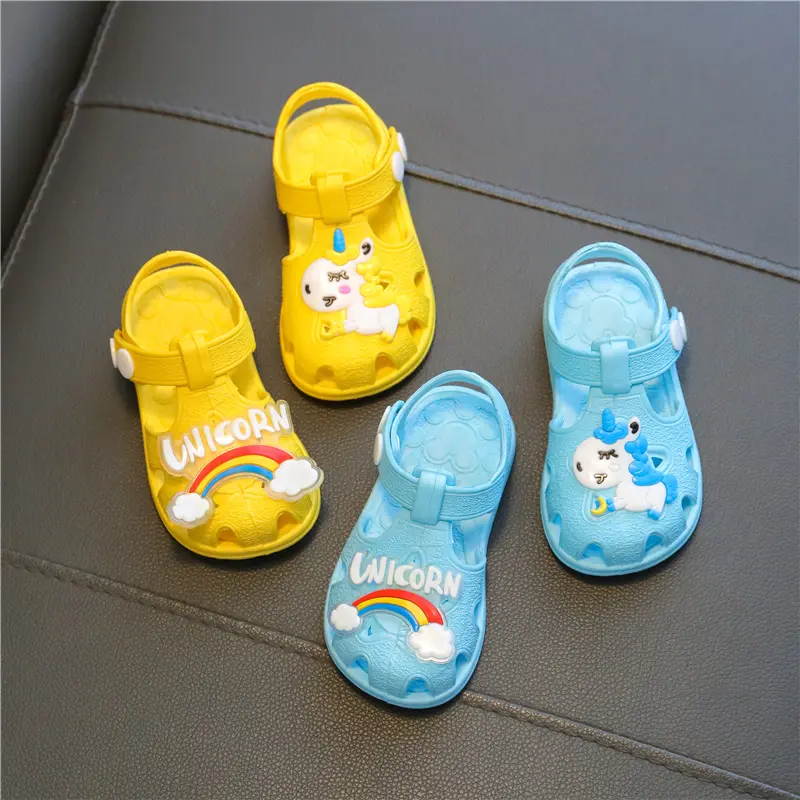 New Anti Fall Slip Waterproof Baby Toddler Sandals Cute Bibi Sound Cartoon Bunny Slippers for Boys Girls Kids Infantil Shoes