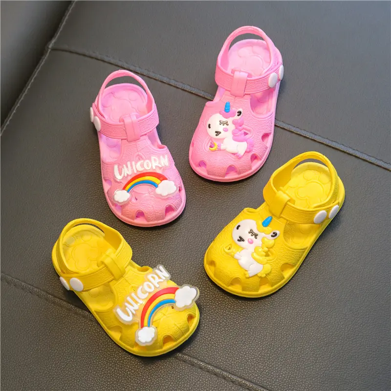 New Anti Fall Slip Waterproof Baby Toddler Sandals Cute Bibi Sound Cartoon Bunny Slippers for Boys Girls Kids Infantil Shoes
