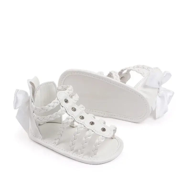 2025 Fashion Infant Baby Girl Sandals Toddler Summer Newborn Shoes Soft Sole Footwear Cute Bows Sandalen