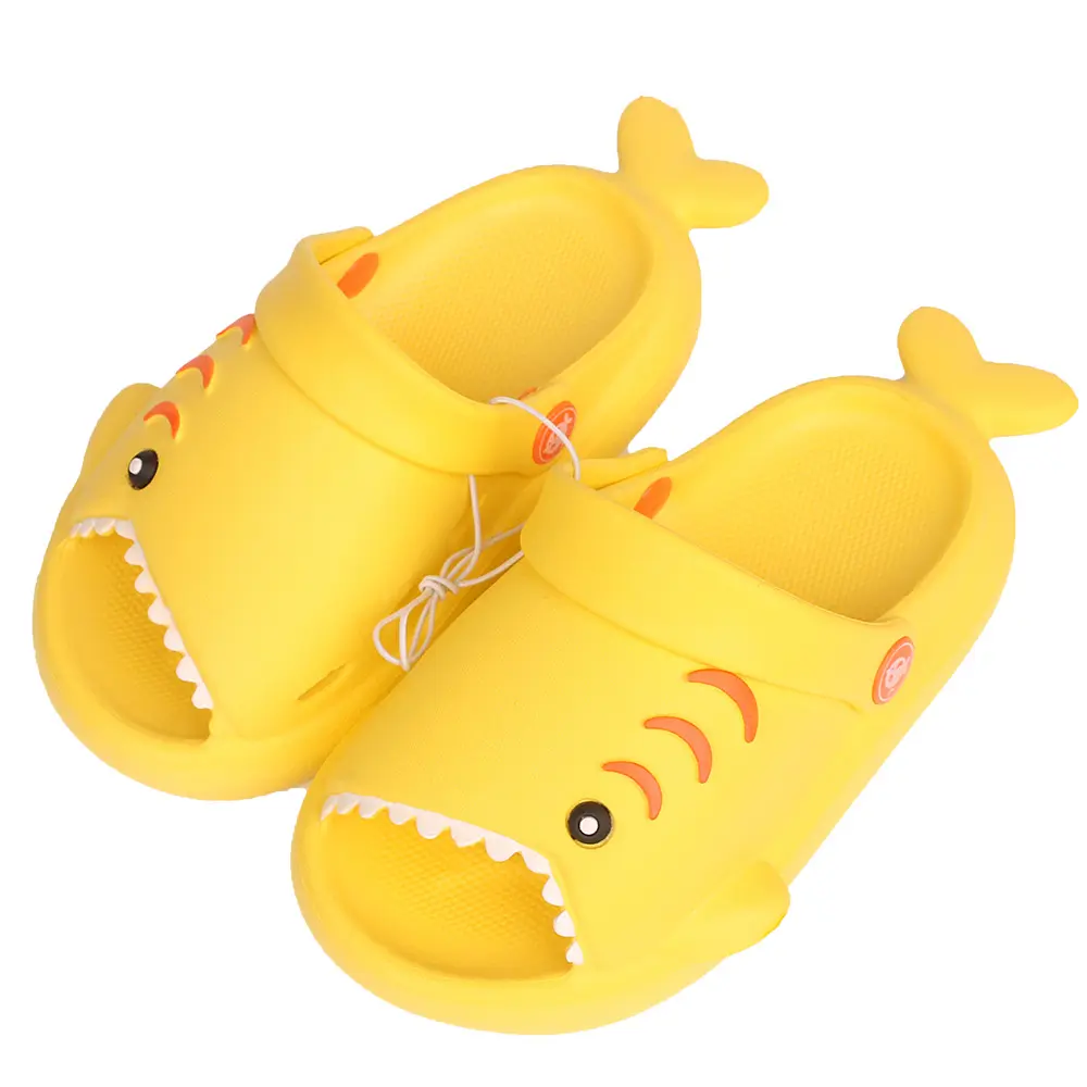 Kids Shark Slippers Waterproof Anti-Slip Soft Sole Beach Sandals for Toddler Boys Girls Outdoor Summer Garden Shoes