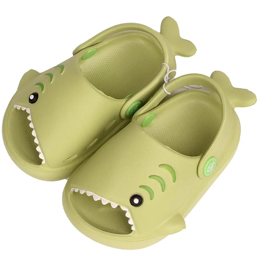 Kids Shark Slippers Waterproof Anti-Slip Soft Sole Beach Sandals for Toddler Boys Girls Outdoor Summer Garden Shoes
