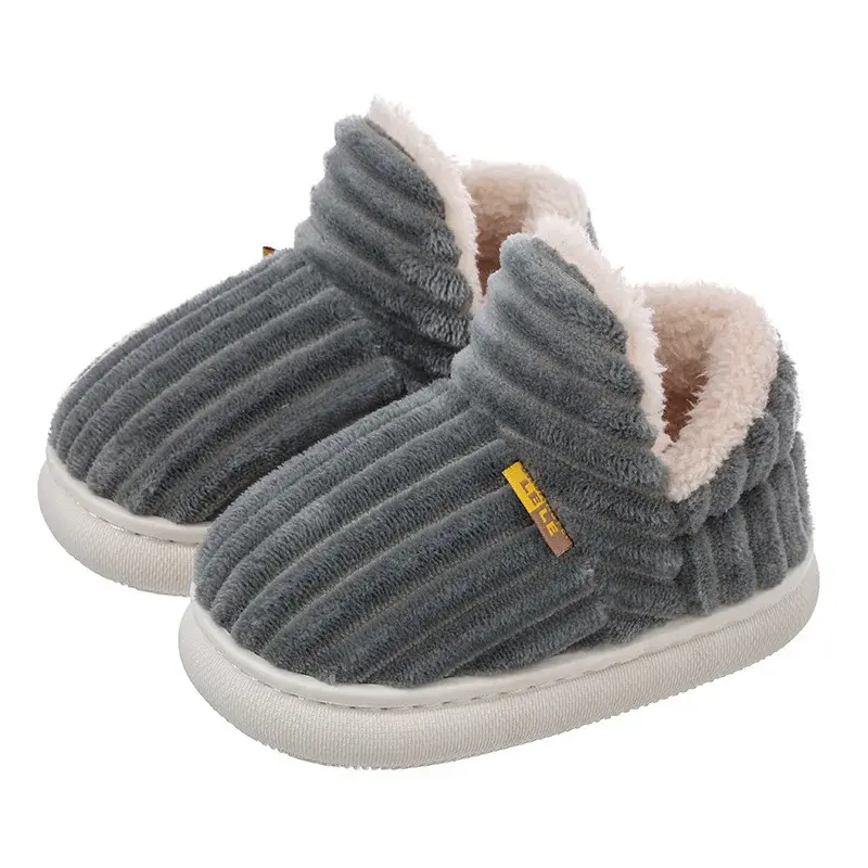 Children Kids Snow Boots Anti Slip Wear-resistant Boys Girls Warm Boots with Fur 2025 New Children Short Boots Soft Thick Sole