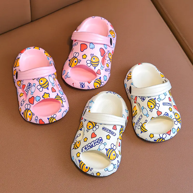 Children Cartoon Slippers for Boys Girls 1-6 Years Non-Slip Soft Summer Toddler Flip Flops Indoor Beach Swimming Sandals