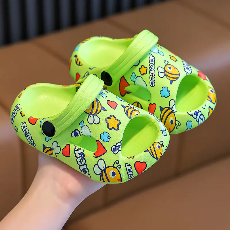 Children Cartoon Slippers for Boys Girls 1-6 Years Non-Slip Soft Summer Toddler Flip Flops Indoor Beach Swimming Sandals
