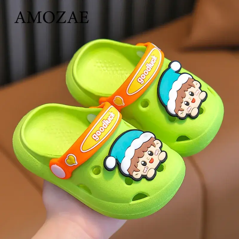 Fashion Children's Slippers Cute Cartoon Girls Boys Non-Slip Casual Shoes Soft Soles Baby Shoes Home Outdoor Baby Sandals Summer