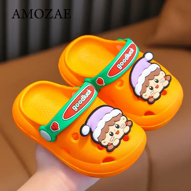 Fashion Children's Slippers Cute Cartoon Girls Boys Non-Slip Casual Shoes Soft Soles Baby Shoes Home Outdoor Baby Sandals Summer