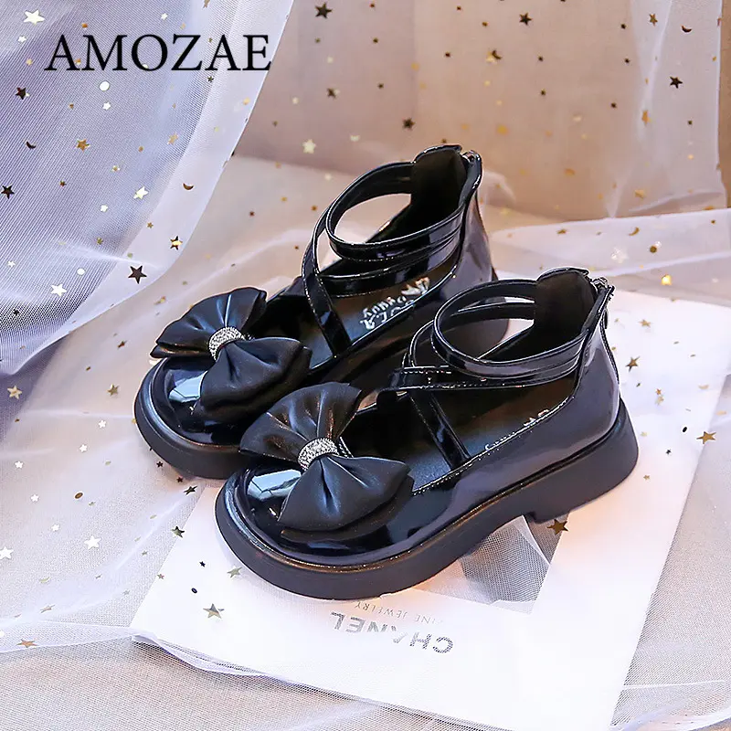 Girl Walking Shoes for Baby Girls Soft Bottom Casual Shoes Spring Autumn Bow Round Toe Princess Dress Soft Sole Non-slip Shoes