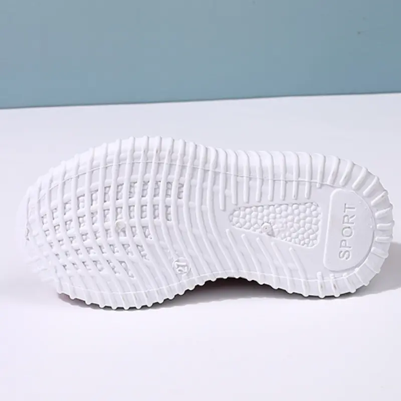 Children Knitted Sport Sneakers Breathable Slip On Running Shoes for Boys Girls Unisex Outdoor Tennis Flat Athletic Footwear