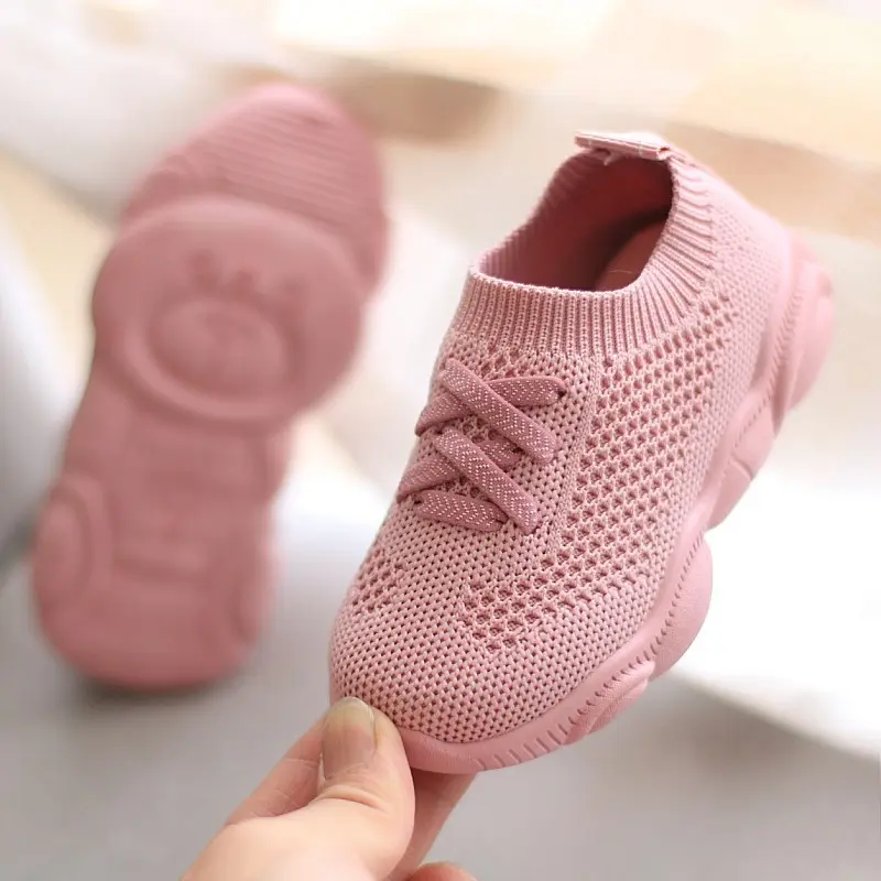 Children Summer Mesh Slip-On Shoes Lightweight Casual Running Shoes Stylish Boys Girls Sock Shoes Outdoor Walking Playing