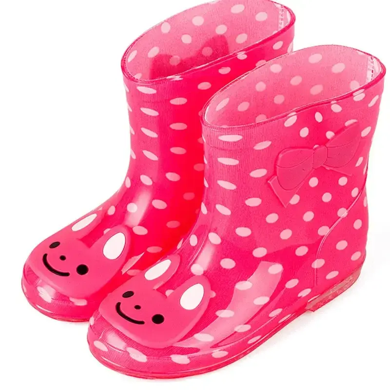 Fashionable Children's Rain Shoes Warm Cotton Anti-Slip Universal Rain Boots Baby Boy Girl Cute Cartoon Warm For Kids