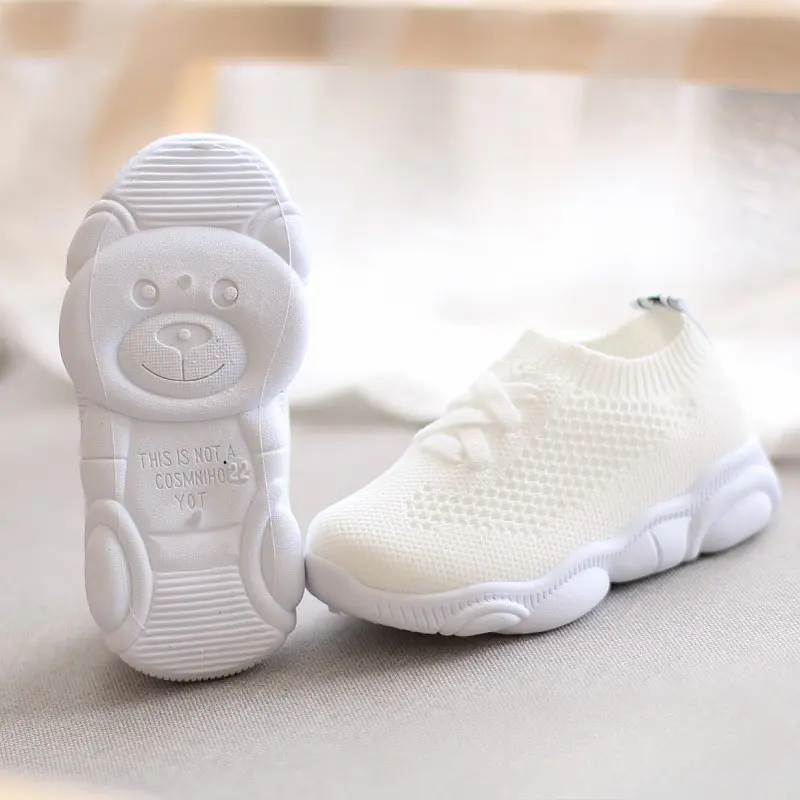 Children Summer Mesh Slip-On Shoes Lightweight Casual Running Shoes Stylish Boys Girls Sock Shoes Outdoor Walking Playing