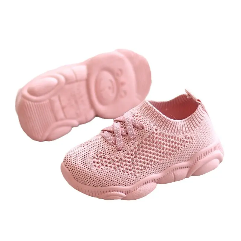 Children Summer Mesh Slip-On Shoes Lightweight Casual Running Shoes Stylish Boys Girls Sock Shoes Outdoor Walking Playing