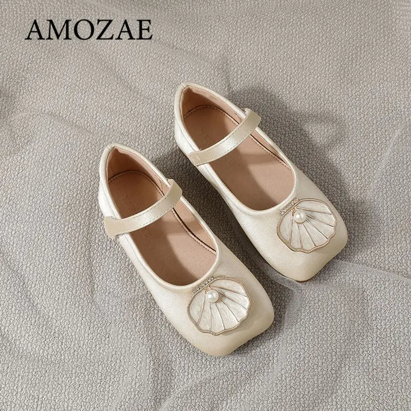 Children Flats Shoes Girls PU Leather Shoes Spring Autumn Kids Dancing Shoes For Girl Soft Flexible Toddler