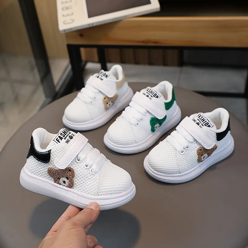Baby Kids Sneakers Anti Slip Soft Soled Casual Shoes for Boys Girls Toddlers Four Seasons Fashion Sports Infant Walking Flats