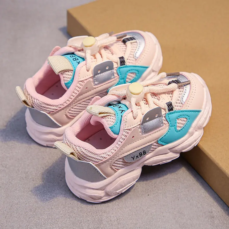 Breathable Mesh Toddler Sneakers for Boys Girls Non-Slip Kids Casual Running Sports Shoes Outdoor Autumn Children Footwear