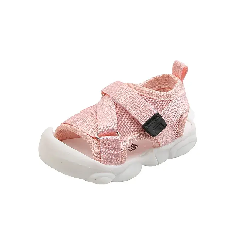 Toddler Sandals Summer Closed Toe Anti-collision Baby Shoe Soft Sole Anti Slip Beach Sandals Boys Girls Breathable Walking Shoes