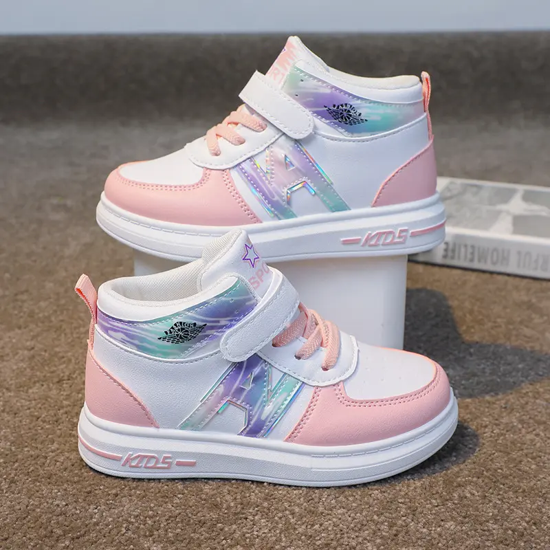 Fashionable Casual Shoes For Children Spring Autumn 2025 New Style Sports Shoes Boys Girls Small Shoes PVC Sole Polyamide