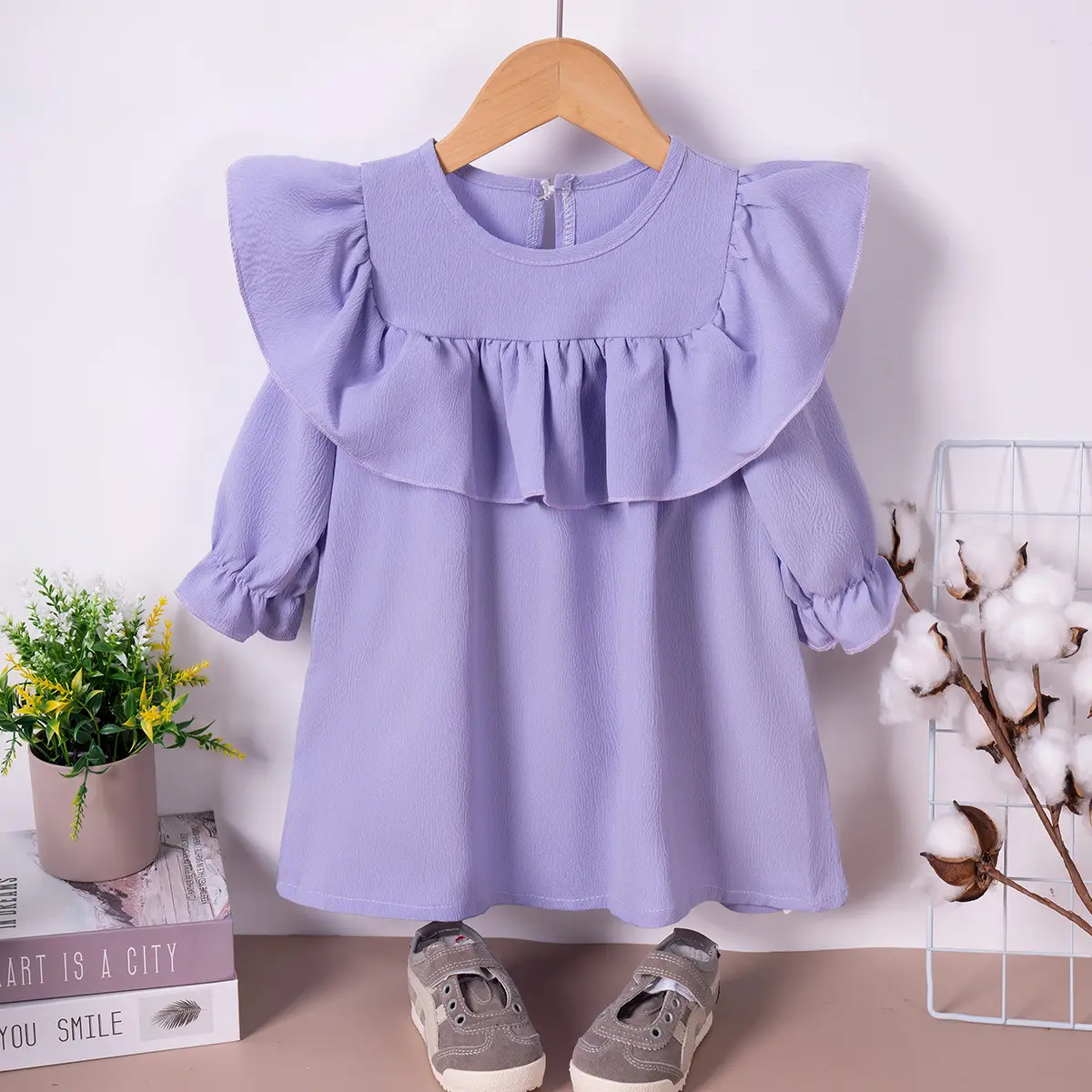 New Autumn Girls Dress Spring Summer Kids Princess Dress Casual Floral Costumes Children Clothing Flowers Dresses 2-8 Years