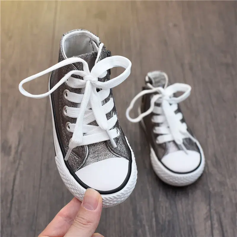 Solid Color Trendy Children's Canvas Shoes, Boys' and Girls' Board Shoes, Fashionable and Breathable Children's Shoes Soft