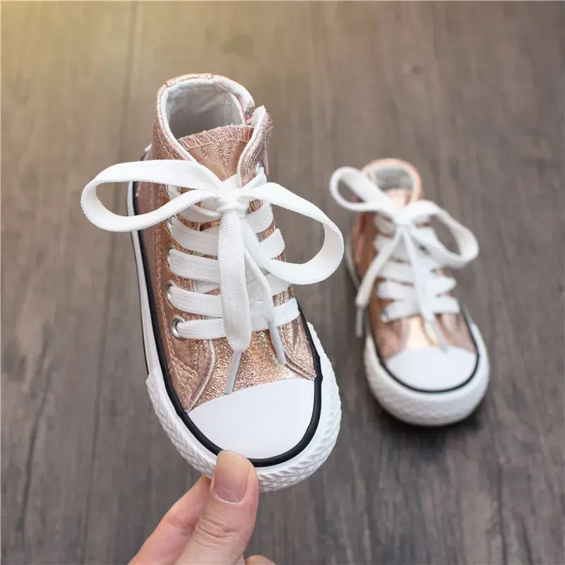 Solid Color Trendy Children's Canvas Shoes, Boys' and Girls' Board Shoes, Fashionable and Breathable Children's Shoes Soft