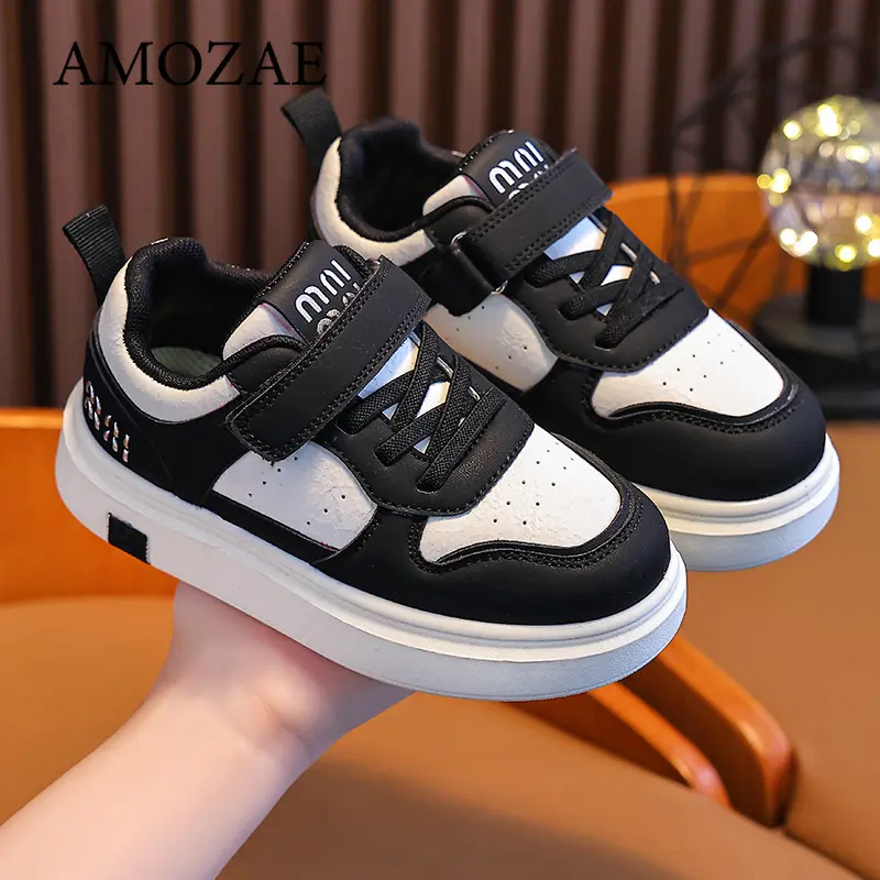 Children's Sneakers Spring and Autumn Kid's Sports Shoes Anti slip Lightweight Boys Board Shoes Soft Sole Baby Casual Shoes